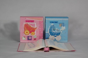 Wholesale 50pcs Spiral Binding promotion gift beautiful baby pp inner photo album