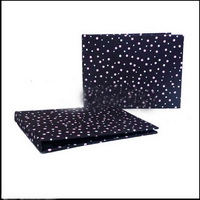 Wholesale black white doted exquisite 4R 4"X6" 36 handcraft fabric baby photo album