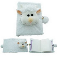 Wholesale willful sizes colours plush white cow headed baby photo album