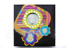 Wholesale paper bound welded bound plush colourful exquisite photo album