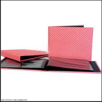 Wholesale promotion or gift htermal binmding 4R 4"X6" 36 fabric pink color baby photo album