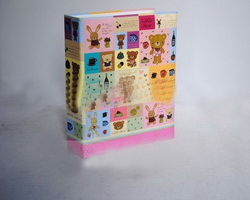 Wholesale customized cartoon pink dot 2-up paper baby photo album