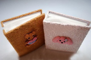 Wholesale PP inner popular willful colous and sizes plush baby photo album