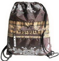 Wholesale Casual washable printed Polyester drawstring backpack