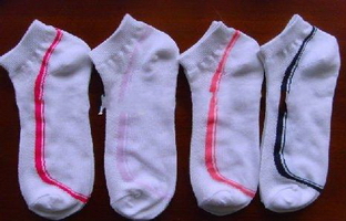 Wholesale Disposable Breathable Sporty white Lady cotton ankle sock