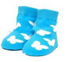 Wholesale 100% Cotton anti-slip and easy to wash Knitted baby socks