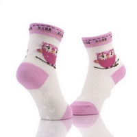 Wholesale Disposable Anti-Bacterial Breathable non-skid white or pink baby socks