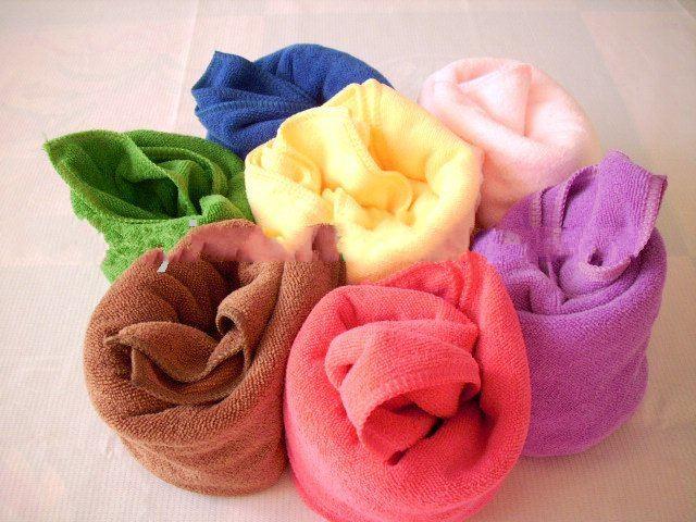 colourful microfiber Square Quick-Dry  adult kitchen towel