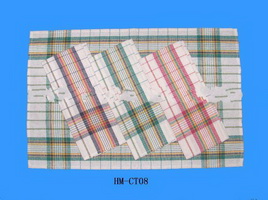 4 colours YARN-DYED Square Stripe Kitchen TOWEL