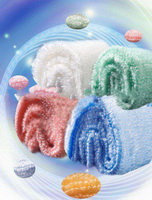 Wholesale 100% Bamboo fiber rectangle tripe Quick-Dry Face towels