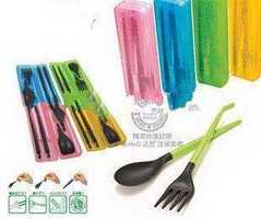 Wholesale folding dinnerware sets chopsticks and soup ladle