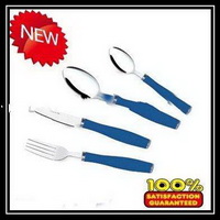 Wholesale High quality stainless steel tableware set reusable hotel dinnerware