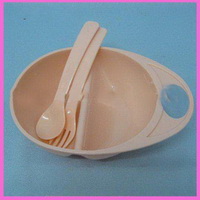 Wholesale 2011 new plastic children dinner set baby dinnerware