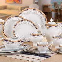 Wholesale 20pcs decals ceramic tea coffee cups and saucers stock hotel tableware set