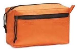 Wholesale 300D orange color cosmetic Polyester makeup case