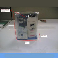 Wholesale Transparent Clear PVC Makeup Stand-up Bag for Daily Use