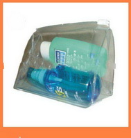 Wholesale rectangle shape transparent Clear PVC makeup bags