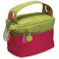 Wholesale Green and red color Cute PVC Cosmetic pouch Makeup bag Travel pouch