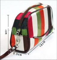 Wholesale rainbow colorful printed Gift Makeup Bags