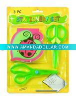 Wholesale 3pc Children Stationery Set - A07332