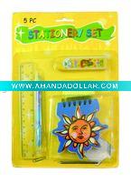Wholesale 5pc Children Stationery Set - A07324