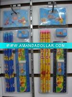 Children school stationery set