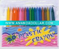 20-colors plastic crayon set