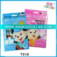 Wholesale T918- 18C oil pastels in color box