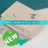 Wholesale new style novelty wooden seal stamp toys gifts for school children