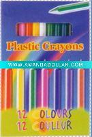 12 colors plastic crayon