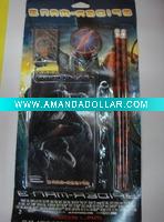 Wholesale 5Pcs Spiderman Children school supplies Stationery set pencil set
