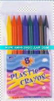 8-color platic crayon