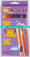 12 colors plastic crayons