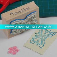 new style novelty wooden seal stamp toys Christmas gifts for school children