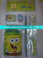 5Pcs Spongbob Children school supplies Stationery set pencil set
