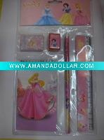 Wholesale 5Pcs Princess Children school supplies Stationery set pencil set