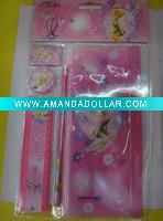 Wholesale 5Pcs Lovely Children school supplies Stationery set pencil set