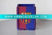 Wholesale Soccer PVC Pencil Vase/Football Team Pencil Container