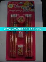 Wholesale Princess Children school supplies Stationery set pencil set