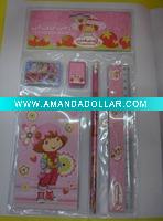 5Pcs Straw Children school supplies Stationery set pencil set