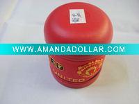 Wholesale Soccer PVC Pencil Vase/Football Team Pencil Container
