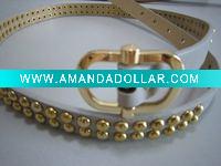 Wholesale Fashion PU BELT with rivet (HKW100506)