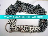 Wholesale fashion leopard chiffon belt