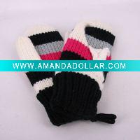 Wholesale Acrylic Children Gloves Black