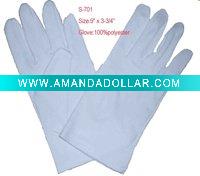 White jersey glove