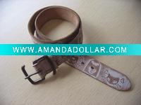 Wholesale Leather style hip hop belt SM08-B017
