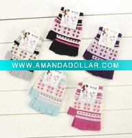 Wholesale fashion acrylic knitted gloves,children's gloves