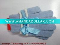 Knitted acrylic gloves