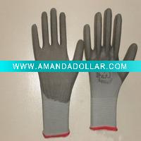 3/4 coated latex gloves