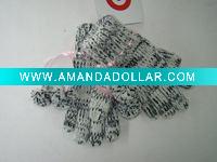 Heathered ladies grey gloves
